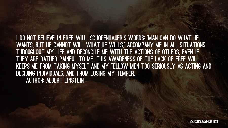 Losing One's Temper Quotes By Albert Einstein