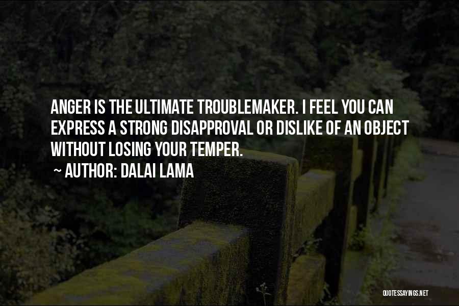 Losing One's Temper Quotes By Dalai Lama