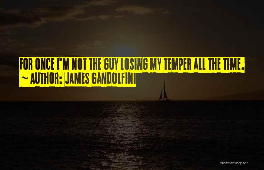 Losing One's Temper Quotes By James Gandolfini