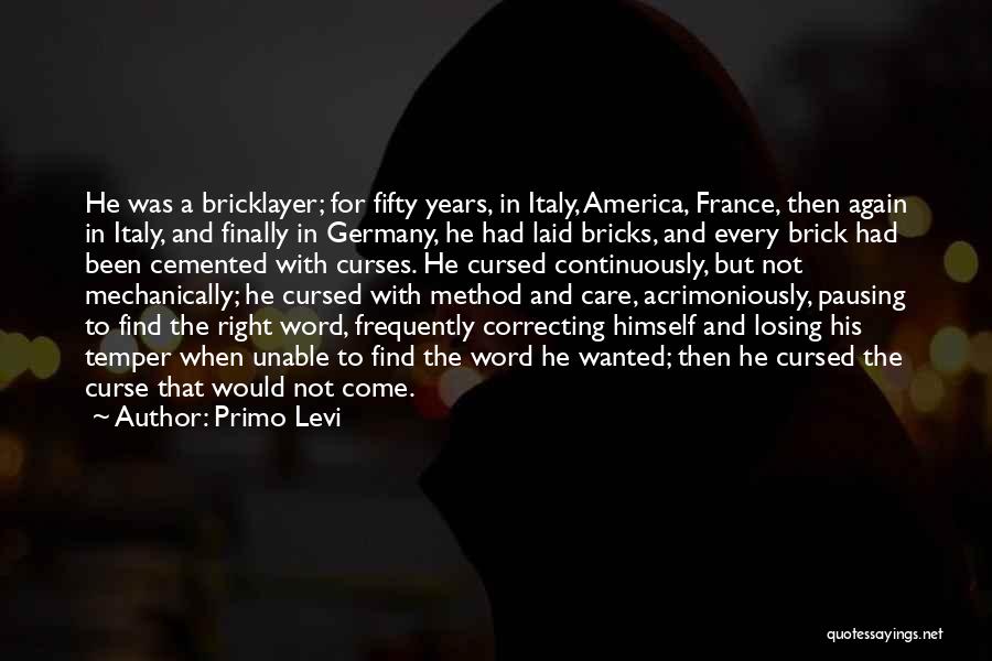 Losing Someone You Care Quotes By Primo Levi