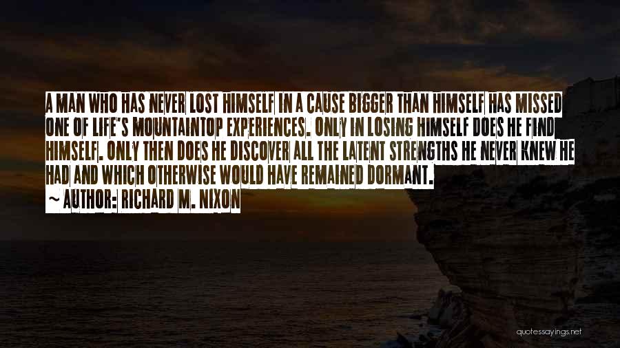 Losing Someone You Never Knew Quotes By Richard M. Nixon Losing Someone You Never Knew Quotes By Richard M. Nixon