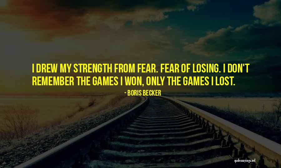 Losing Sports Games Quotes By Boris Becker