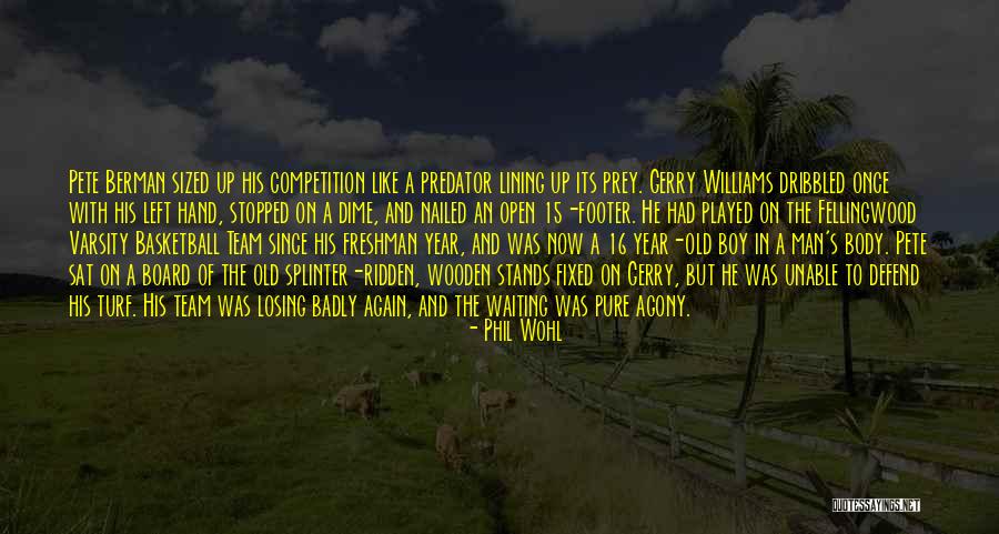 Losing The Competition Quotes By Phil Wohl