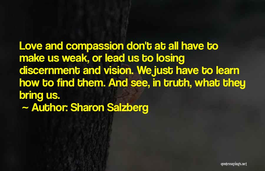 Losing Vision Quotes By Sharon Salzberg