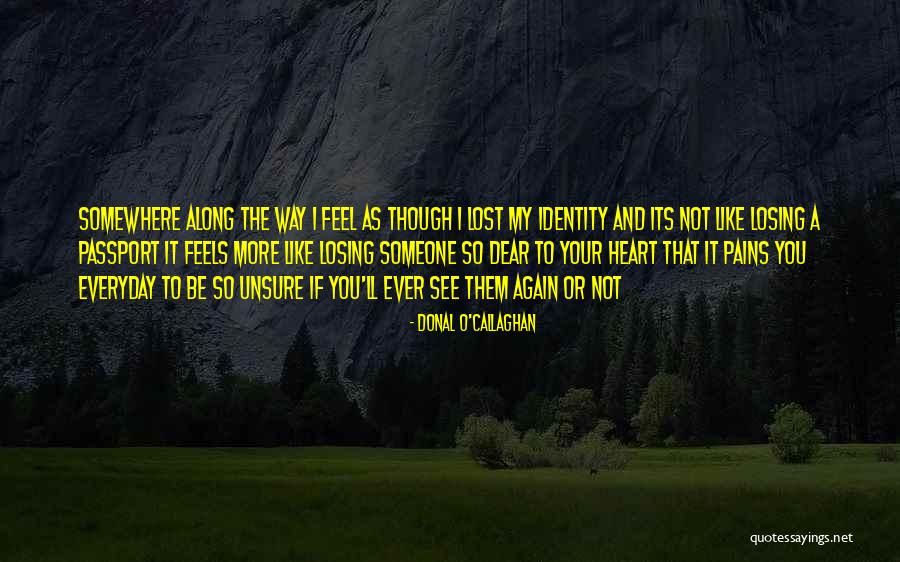Losing You Again Quotes By Donal O'Callaghan Losing You Again Quotes By Donal O'Callaghan