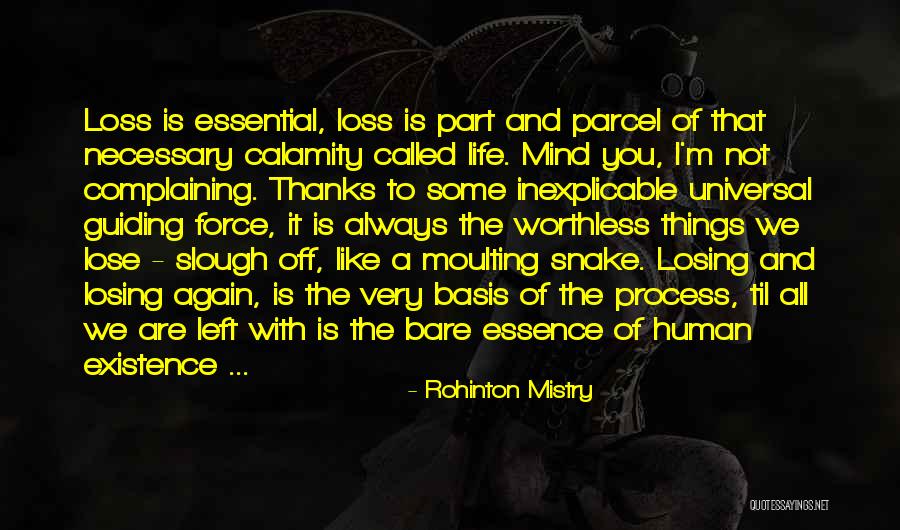 Losing You Would Be Like Quotes By Rohinton Mistry