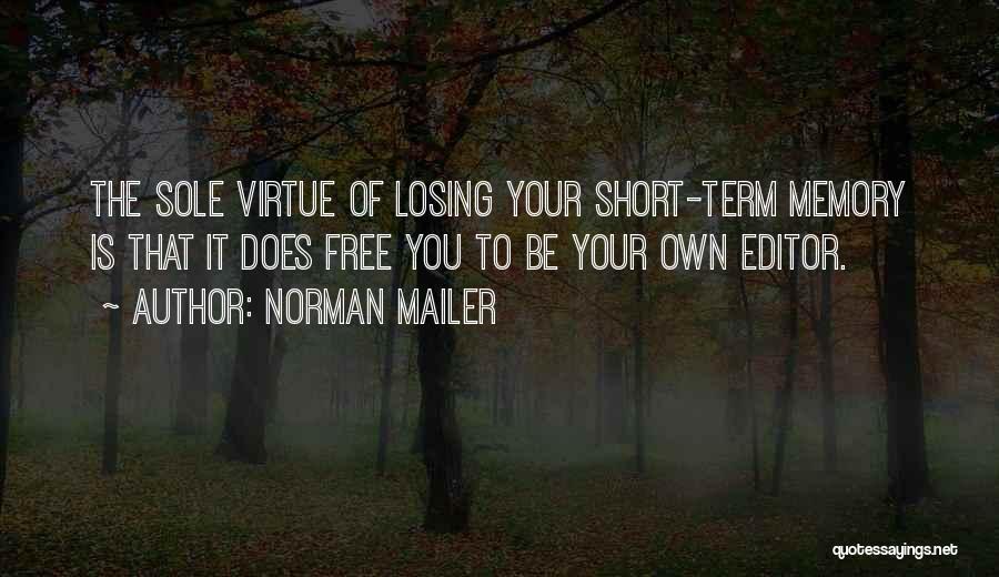 Losing Your Memory Quotes By Norman Mailer