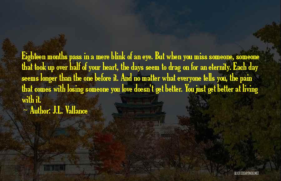 Losing Your Other Half Quotes By J.L. Vallance