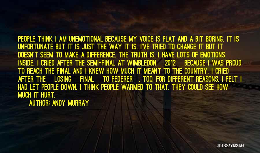 Losing Your Voice Quotes By Andy Murray
