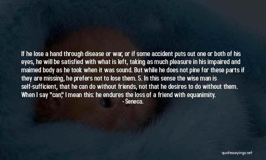 Loss Friend Quotes By Seneca.