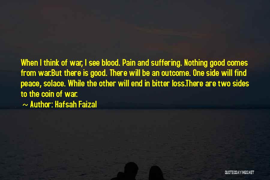 Loss In War Quotes By Hafsah Faizal