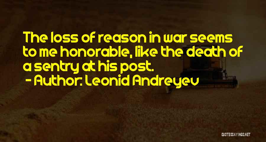 Loss In War Quotes By Leonid Andreyev