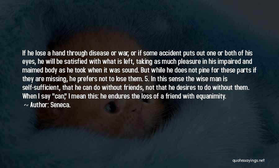 Loss In War Quotes By Seneca.