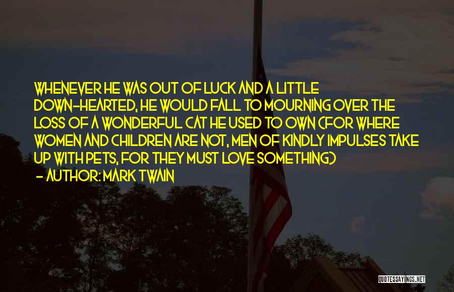 Loss Mourning Quotes By Mark Twain