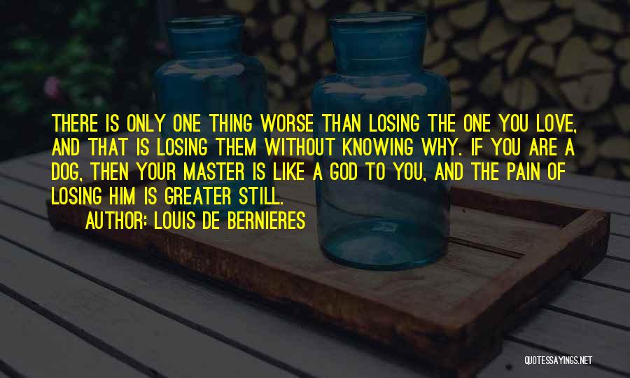 Loss Of A Dog Quotes By Louis De Bernieres