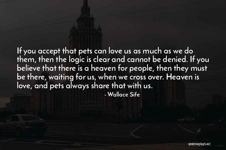 Loss Of A Pet Quotes By Wallace Sife