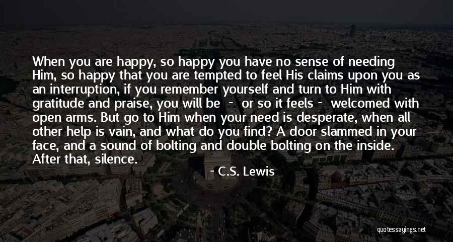 Loss Of Faith Quotes By C.S. Lewis