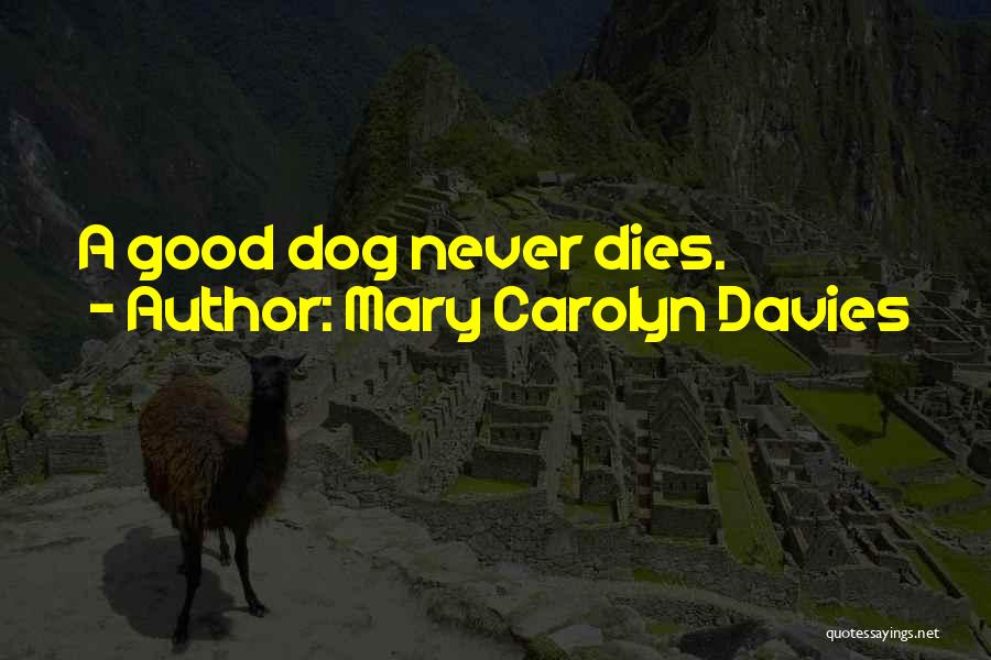 Loss Of Pet Dog Quotes By Mary Carolyn Davies