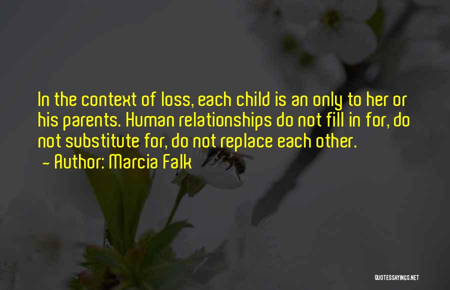 Loss Parents Quotes By Marcia Falk