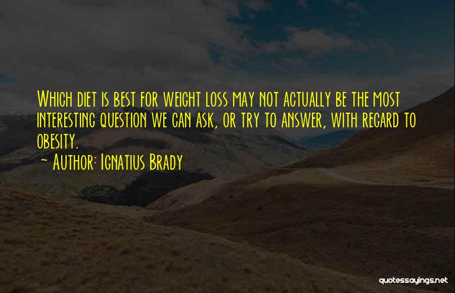 Loss Weight Quotes By Ignatius Brady