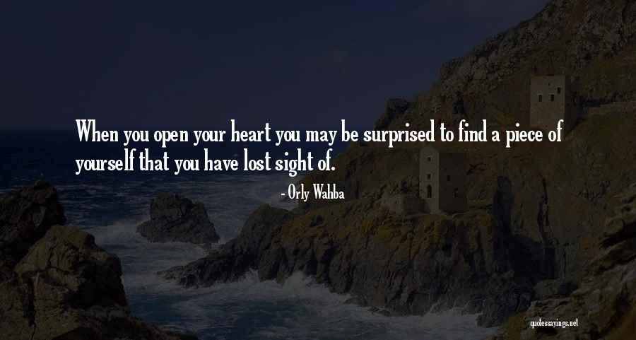 Lost A Piece Of My Heart Quotes By Orly Wahba