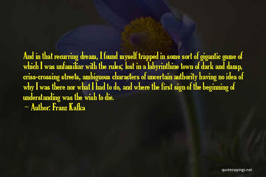 Lost And Found Myself Quotes By Franz Kafka