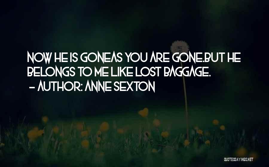 Lost Baggage Quotes By Anne Sexton