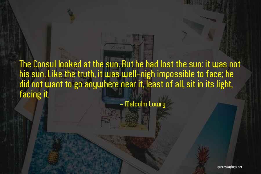 Lost Face Quotes By Malcolm Lowry Lost Face Quotes By Malcolm Lowry