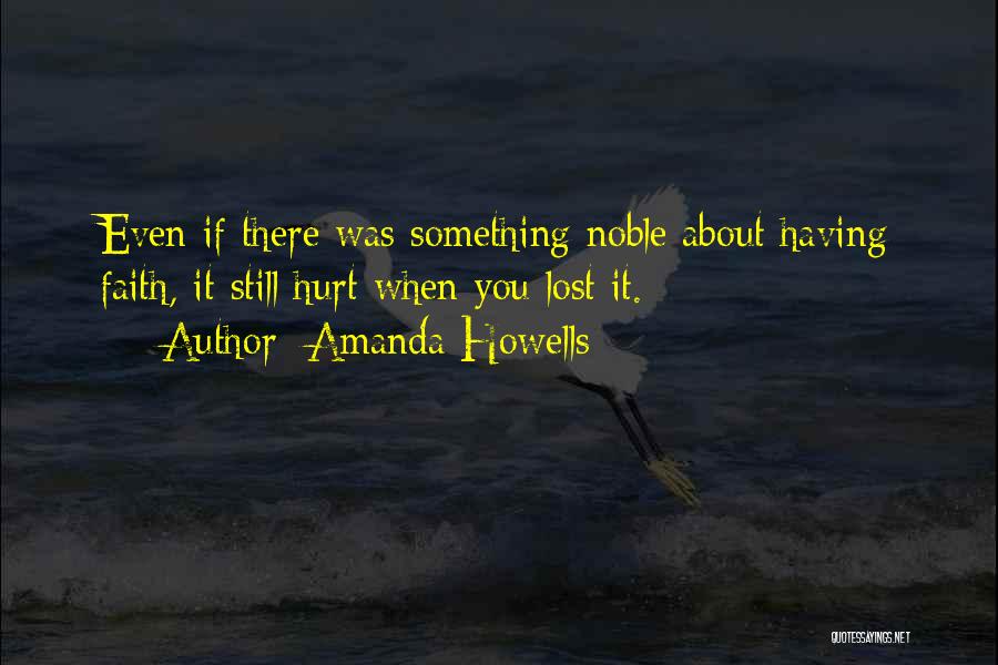 Lost Faith In Someone Quotes By Amanda Howells