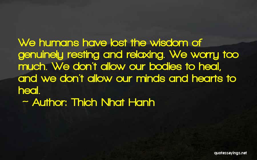 Lost Hearts And Minds Quotes By Thich Nhat Hanh