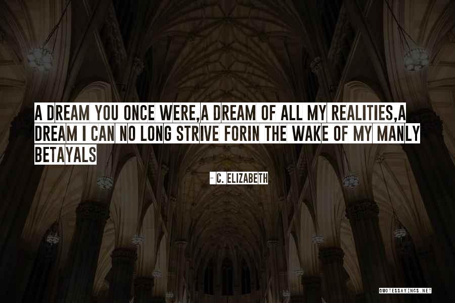Lost In Reality Quotes By C. Elizabeth Lost In Reality Quotes By C. Elizabeth