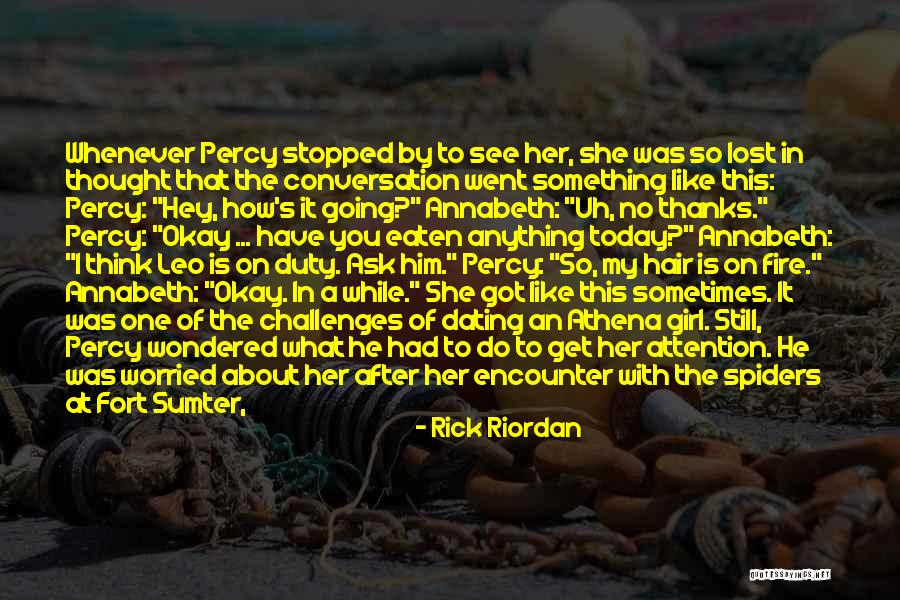 Lost In Thought About You Quotes By Rick Riordan