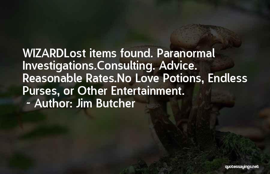 Lost Items Quotes By Jim Butcher