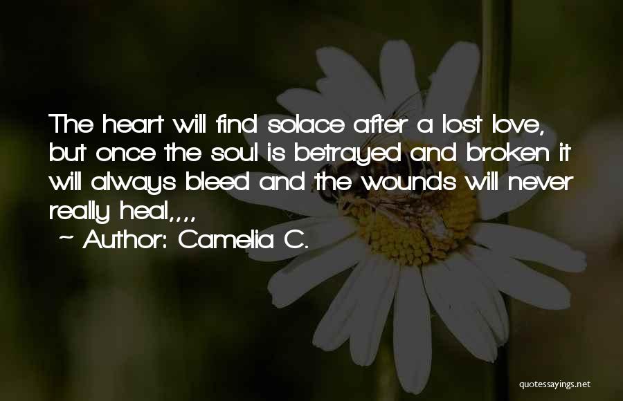 Lost Love And Broken Heart Quotes By Camelia C.