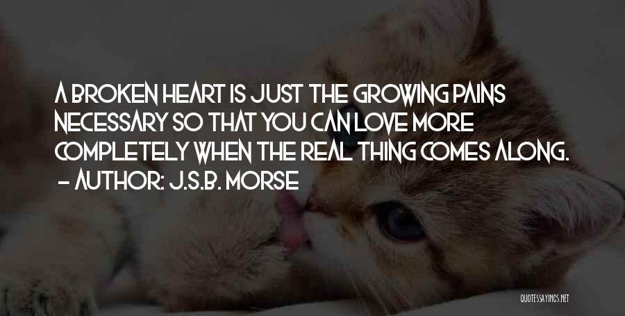 Lost Love And Broken Heart Quotes By J.S.B. Morse