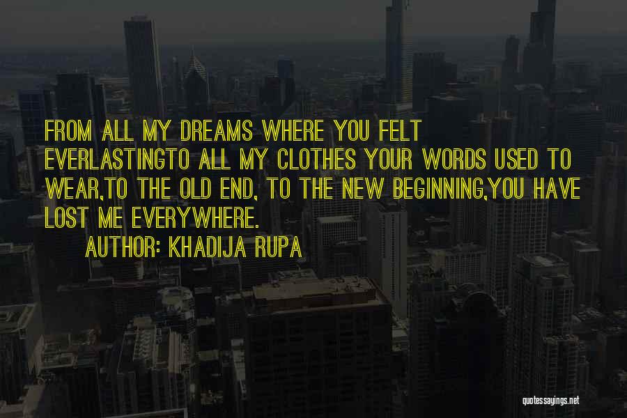Lost Love Sad Quotes By Khadija Rupa