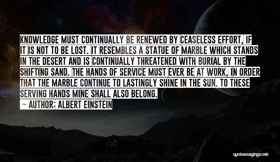 Lost Marble Quotes By Albert Einstein