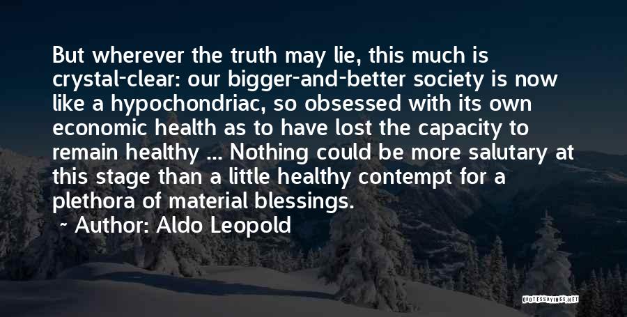 Lost Material Things Quotes By Aldo Leopold