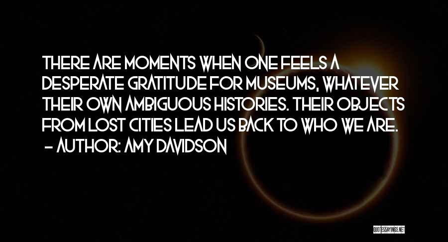 Lost Moments Quotes By Amy Davidson