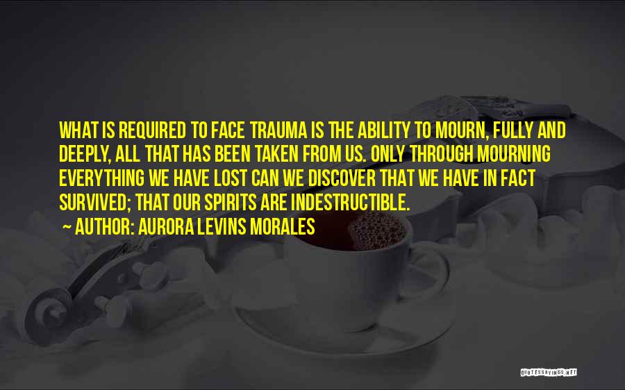Lost Mourn Quotes By Aurora Levins Morales