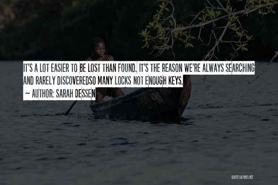 Lost My Keys Quotes By Sarah Dessen