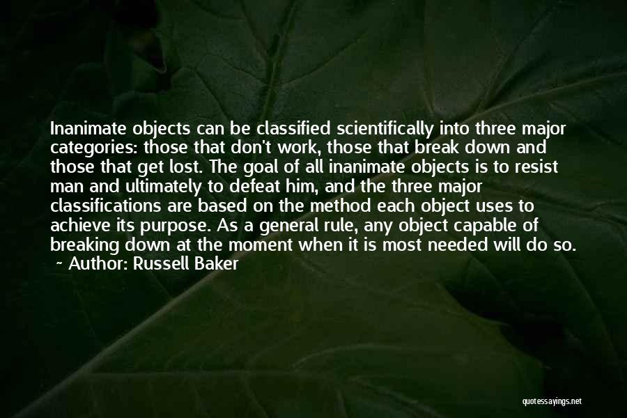 Lost Object Quotes By Russell Baker