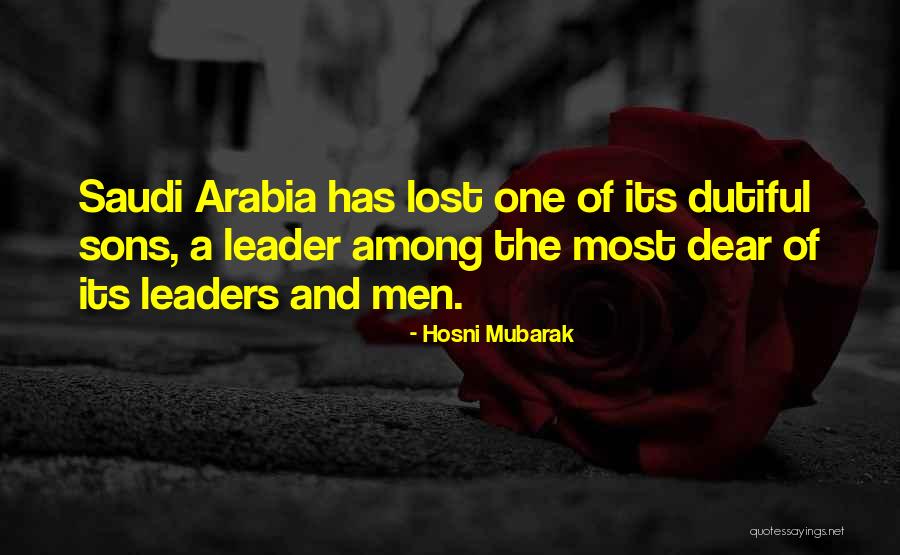 Lost Ones Quotes By Hosni Mubarak