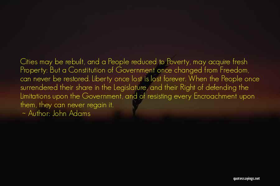 Lost Property Quotes By John Adams