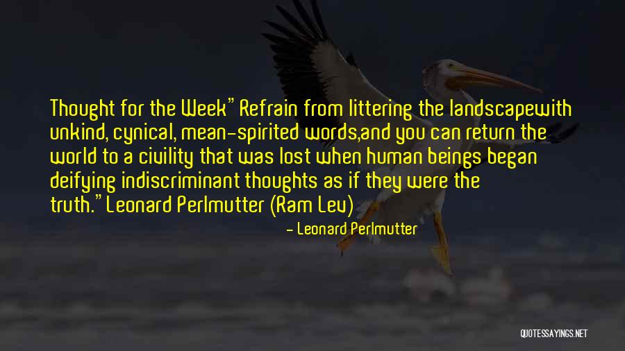 Lost Quotes By Leonard Perlmutter