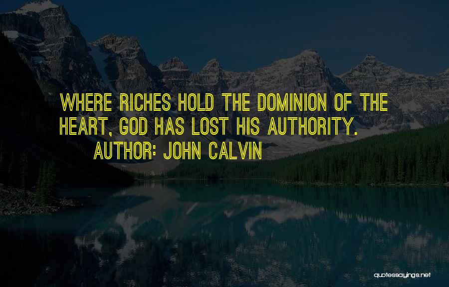 Lost Riches Quotes By John Calvin