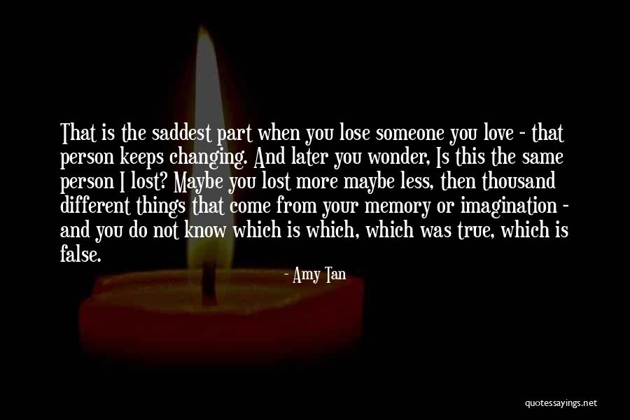 Lost Someone Quotes By Amy Tan Lost Someone Quotes By Amy Tan