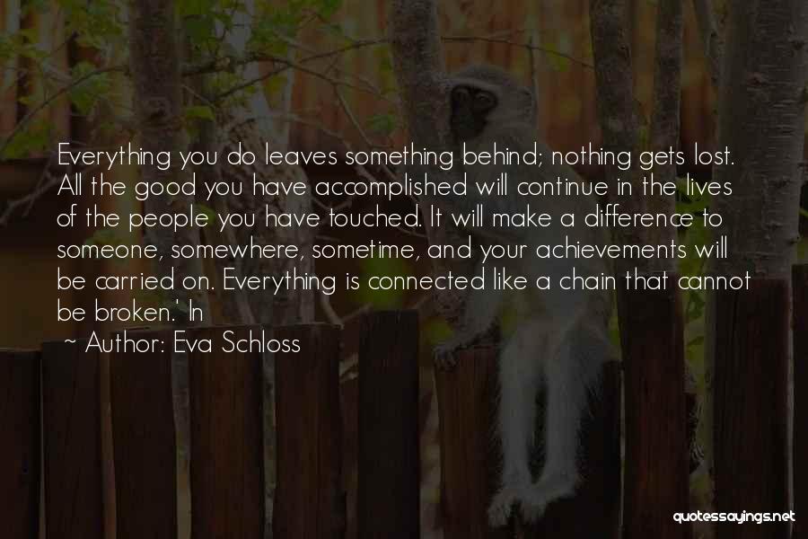 Lost Something Good Quotes By Eva Schloss
