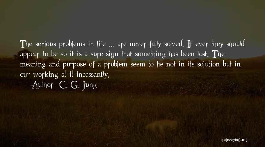 Lost Something In Life Quotes By C. G. Jung