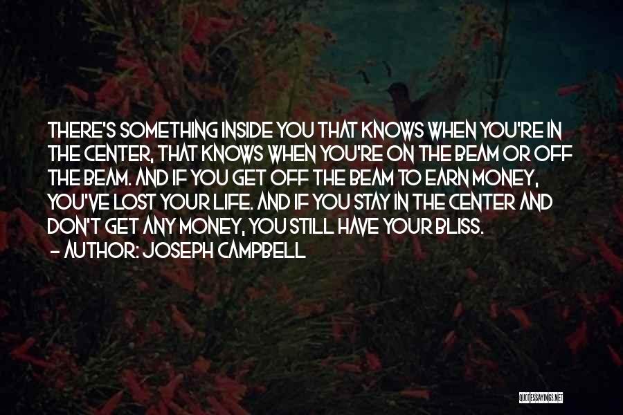 Lost Something In Life Quotes By Joseph Campbell
